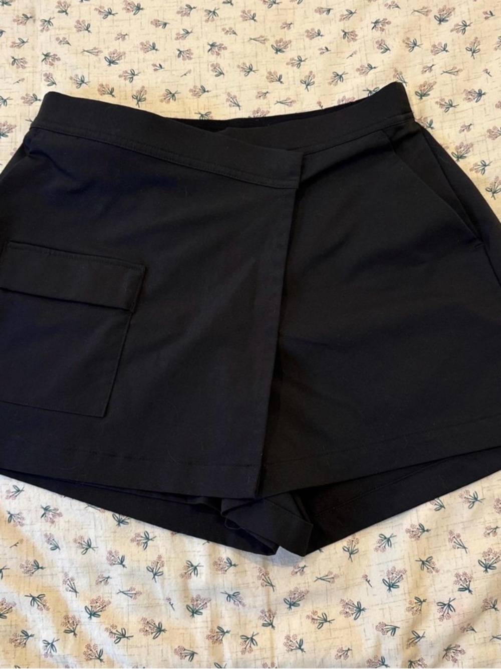 Classic Black Women's Wrap Skort